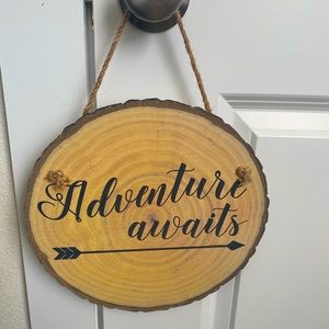 Wood hanging art